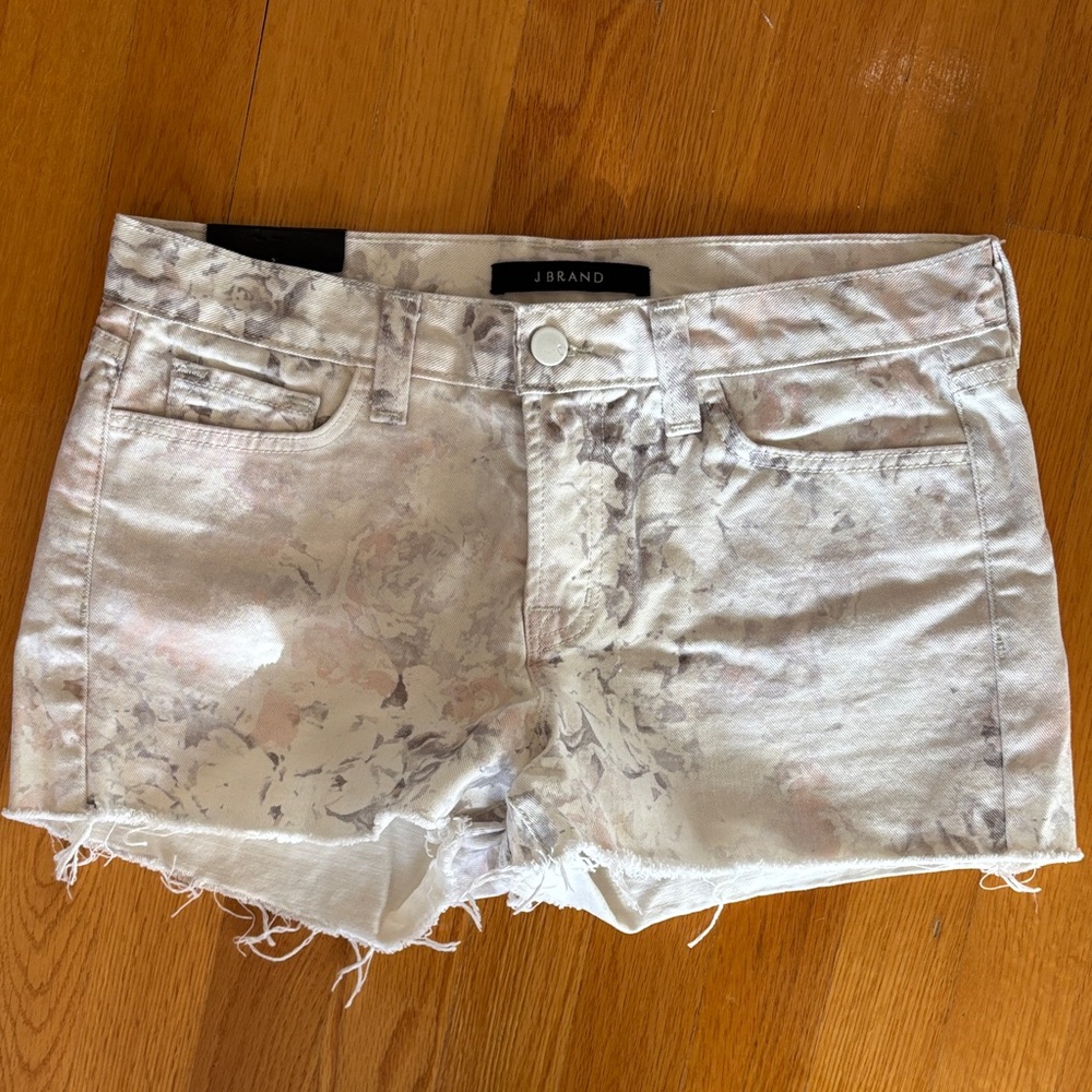 J Brand Cream Jean Shorts